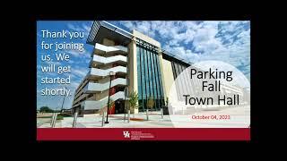 UH Parking and Transportation Services Fall 2023 Town Hall