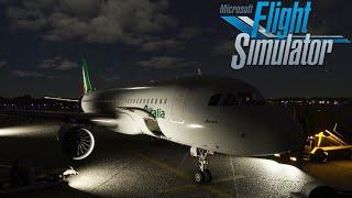 CATANIA CAGLIARI SERALE PARTE 1 - AIRBUS A320 AVVIO MANUALE CON DECOLLO - FLIGHT SIMULATOR 2020 ITA