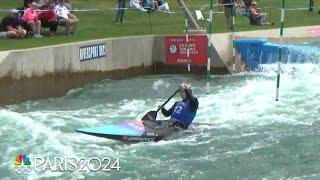 Evy Leibfarth qualifies in kayak slalom, wins canoe slalom an hour later | NBC Sports