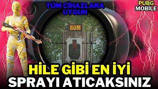 HİLE GİBİ EN İYİ SPRAYI ATACAKSINIZ JİROSKOPLU HASSASİYET VE KONTROL AYARLARI | PUBG MOBİLE