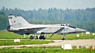 The MiG-31 is so powerful Takeoff with afterburner and red fire Foxhound is in action Plane Spotting