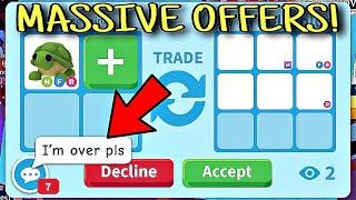 TOP MASSIVE OFFERS FOR MY NEON TURTLE! (TRADED) LATEST OFFERS MARCH 2025! ADOPT ME TRADING #viral