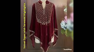 Velvet Capes with Sarwoski Highlights, Free Size I Book Before Stock Over I FBC +919855244477