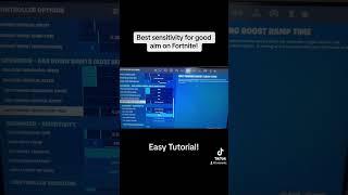 Best settings to fix aim on Fortnite! #fortnite #fortnitesettings #bestsettings