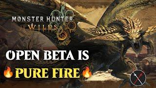 Monster Hunter Wilds BETA Gameplay REVIEW - IT'S ABSOLUTE FIRE!! (PS5)