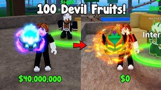 I bought 100 Fruits to get the Eastern Dragon in Blox Fruits