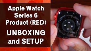 Apple Watch Series 6 Red Aluminum 44mm Case with Red Sport Band Unboxing, Setup and New Features