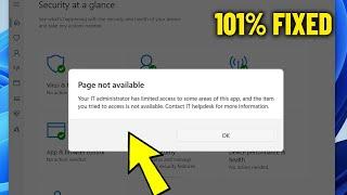 Your IT administrator has limited access to some areas of this app windows 11 23h2 - How To Fix it 