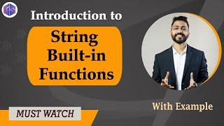 Lec-19: Python String Built-in Functions | Python  for Beginners