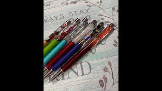 Water Pens/Different pens to put glitter in! How to make glitter flow pen.