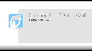 Ecophon Solo™ Baffle Wall 1200x300 mm