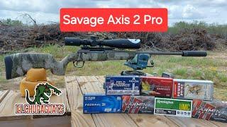 SAVAGE AXIS 2 PRO IN 22-250 ACCURACY TEST.