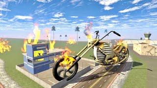 FRANKLIN FOUND GIANT GHOST RIDER BIKE || INDIAN BIKE DRIVING 3D