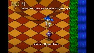 Sonic 3D Blast One Level Playthrough using a MegaDrive Cheat Code :D #Megadrive #Sega #CheatCodes