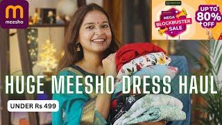 Huge Meesho Dress Haul Under Rs 499  | Affordable Dailywear | ENGLISH Subtitles