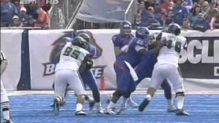Mana Silva interception Hawaii vs. Boise State 2010