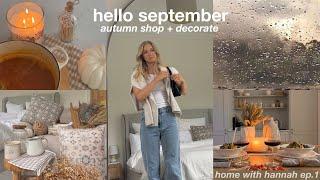 cosy autumn beginnings  fall haul + decorate with me vlog  at home with hannah ep.1