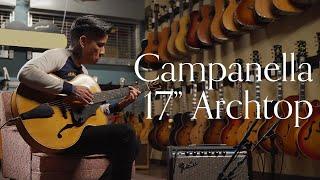 Campanella 17" Archtop, Flamed Maple & European Spruce | RJ Ronquillo