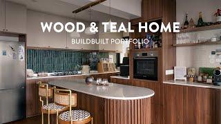 Wood and Teal Home for a Couple and their Cats | BuildBuilt Portfolio