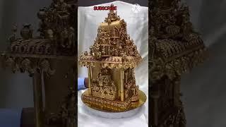 beautiful small gold temple #temple #gold #syamalachethivanta #shorts #viral #reels