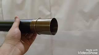 Vintage Solid Brass Nautical Marine Navy Telescope Double Barrel Brass Finish & Brown - NAVIROCK