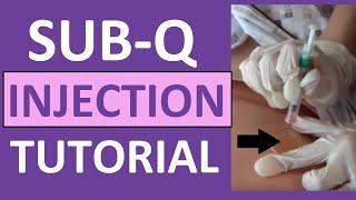 How to Give a Subq Subcutaneous Injection Shot