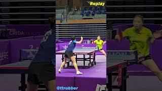  Triple backhand topspin attack