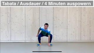 Tabata / Intervalltraining / HIIT 4 Minuten auspowern / Sportunterricht online