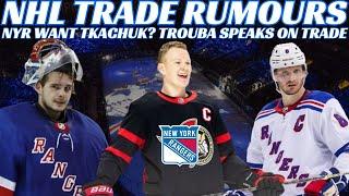 NHL Trade Rumours - NYR Want Tkachuk? Trouba Comments on Trade, Shesterkin Signs, Sabres GM Comments