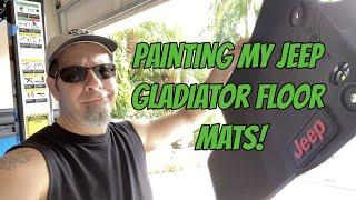 Painting My Jeep Gladiator Floor Mats