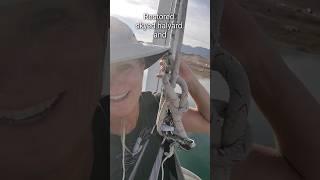 Sister Hoist: Replacing a halyard on another mast #thedesertsailor