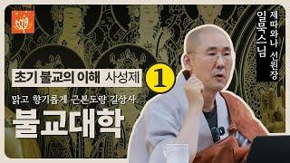 [길상사 불교대학] 2024년 7월 9일 초기 불교의 이해 - 사성제 1 (일묵스님)