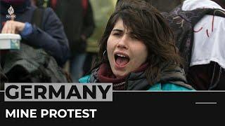 Germany mine demonstration: Police clash with climate protesters