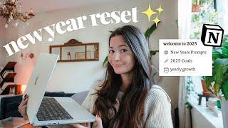 NEW YEAR RESET ROUTINE 2025: How I Plan & Manifest My DREAM Year in Just One Day