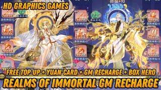 Best Grafik - Realms Of Immortal GM Recharge - Free To Up + Free Yuan Card + Jade + VIP 15 & More