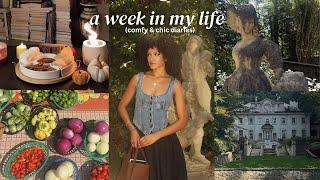 VLOG: romanticizing fall, garden exploring, cozy home date night, farmer's market in atl