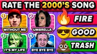 Rate the 2000s Songs  Most Popular Songs Tier List  | Music Quiz