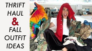 THRIFT Haul + Fall OUTFIT IDEAS!! (Vertical Video)- By Orly Shani