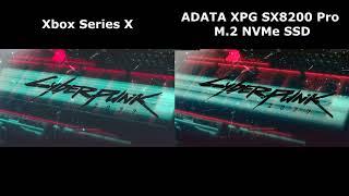 Cyberpunk 2077 | Xbox Series X vs ADATA XPG SX8200 Pro Loading Times (v1.05)