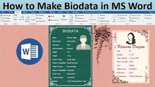 How to Make Biodata for Marriage - Marriage Biodata Kaise Banaye : Akshrika Tutorials