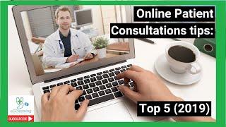 Online Patient Consultation tips: Top 5 (2019)