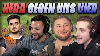 HERA gegen uns Vier, wer gewinnt? | AoE 2