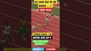 WHERE DID HE COME FROM | 100M DASH | #shorts #track #viral #sports