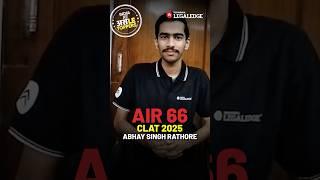 CLAT 2025 Topper AIR 66 Abhay Singh Rathore’s Tips for Future Aspirants