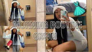 MORNING ROUTINE GRWM || COLLEGE EDITION ( Freshman year ) SAVANNAH STATE UNIVERSITY 