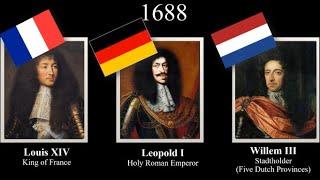 Rulers of France/Germany/Netherlands, every year (1519-2022) #français #deuschland  #nederlands