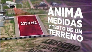 Cómo ANIMAR las MEDIDAS y TEXTOS sobre TERRENOS para Bienes Raíces usando 3D cámara TRACKING AE