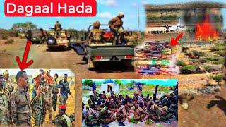 Deg Deg Dagaalka Raskanbooni. Gurmadka Jubbland. 60 Domood oo Hada Kismayo Kabaxday. 30 Askari isdhb