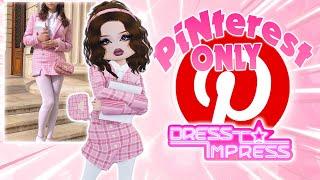 ONLY Using PINTEREST OUTFITS In Dress To Impress! #2
