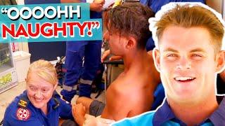 Most HILARIOUS Reactions to the Green Whistle (Analgesic Gas) on Bondi Rescue